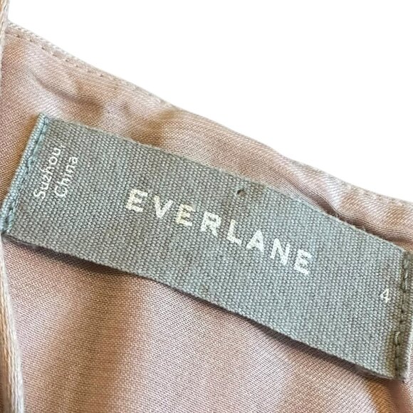 Everlane Baby Pink Shift Dress Spaghetti Strap Mini Length Size 4 Women's - Picture 11 of 12